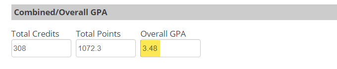 Semester Quarter GPA Conversion